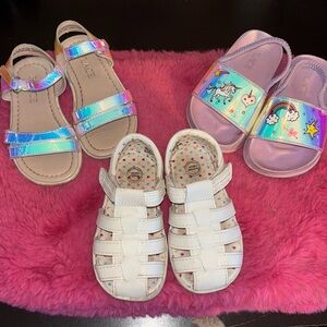 The children’s place and wonder nation Toddler size 6 Shoe sandal Bundle. L